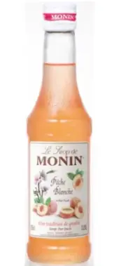 MONIN Shaved Ice Syrup White Peach Syrup Flavor 250ml Japan NEW