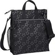 Lassig Casual Buggy Diaper Bag Reflective Star black with Stroller Hooks