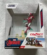 IRON MAN SILVER CENTURION ARMOR MARVEL AVENGERS CONNECT & CREATE ICONIC SCENES