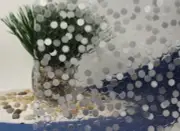 Bubbles Cut Glass Static Cling Window Film, 36" Wide x 10 ft