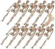 CIYODO Realistic Plastic Skeleton Model 16pcs Mini Skeleton Props for Halloween Decorations