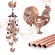Chicken Wind Chimes for Outside, Rooster Wind Chime, Large Chicken Decor for ...