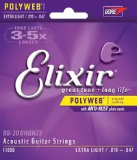 在飛比找Yahoo!奇摩拍賣優惠-〖好聲音樂器〗Elixir 10-47 POLYWEB 厚膜