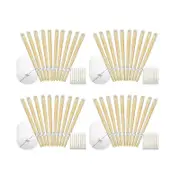 40 Pack Beeswax Ear Candles Wax Removal, 9 Inches Natural Ear Wax Candles For Ear Candling Wax Removal, Ear Candling Candles For Ear Cleaning Yellow