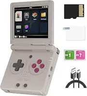RG35XXSP Handheld Game Console, 3.5" IPS Fold Screen Linux System 3300mAh Battery Retro Video Game Console with 64+128G TF Card & 10155 Games, Support WiFi Bluetooth and HDMI TV Output