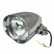 6" Chrome Bullet Headlight Lamp for Motorcycle Bobber Chopper Dyna Softail NEW