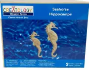 CREATOLOGY 3D Wooden kids craft building SEAHORSE PUZZLE- 2 sheets, new