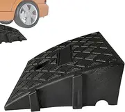 Portable Curb Ramp - Rubber Kerb Ramps | Heavy Duty Threshold Rampss for Wheelchairs, Vehicles | High Strength Hard Motorcycle Step Pad for Driveways, Garages, & Home Access
