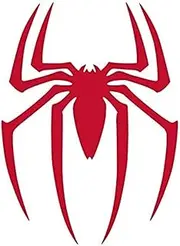 CD 4714 Spiderman Spider Logo 2 Pack Viny Decal Sticker Cars Trucks Vans Walls Laptops 5 inch RED 2 Pack
