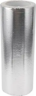 X AUTOHAUX 1 Roll Underbelly Tape Waterproof 16.40ftx11.81"x0.04" Flex Belly Tape for RV Mobile Home, Camper Travel Trailer, Tear Repair Patch Silver Tone