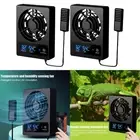 For Reptile Tank Cooling Fan with LED Display Control Temperature Effectively