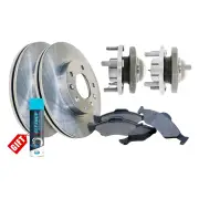 Front Wheel Bearing Hub Assembly + Brake Kit for Holden Commodore VR VS ABS IRS