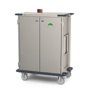 Metro CaseVue CV36HS-NBFH Surgical Case Cart with Solid Doors, Color Flags, and