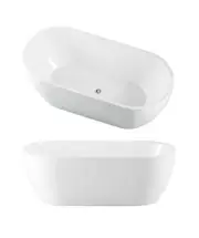 New Seima Freestanding 1500 Bath Egg Shell Shape in Sanitary Grade Acrylic High