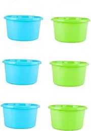 6Pcs Mini Bucket for Beach Buckets for Sand Play Lightweight and for Outdoor Fun and Backyard Activities