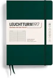 LEUCHTTURM1917/Leuchturm Notebooks Medium (A5) Forest Green Medium (A5) Horizontal Ruled 367256