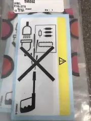 MANITOU BOOM LIFT SAFETY LABLE STICKER DECAL 598892 598892-B