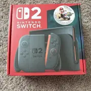 NEW Nintendo Switch 2 Console and Mario Kart World Bundle In Hand Ship Fast