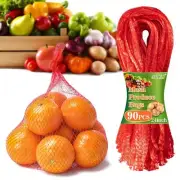 90PCS Mesh Produce Bags - 24Inch Mesh Vegetable Bags Onion Storage Bags