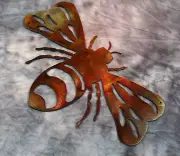 Bumble Bee Metal Wall Art large sized at 18" wide
