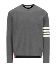 Thom Browne 4-Bar Two-Toned Knitted Jumper 0,1,2,3,4 grey