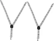 [CATIEBYE] Metal Clip Adjustable Boys Suspenders Piano Key Print Elastic y Back Style for Children School Outdoor