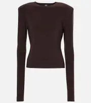 [Norma Kamali] Norma Kamali Jersey top AU 10 brown