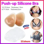 Triangle Push-up Silicone Bra Inserts Breasts Pad Bikini Bra Cleavage Enhancers