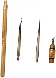 Ｓｉｍｈｏａ Fly Tying Pin with Sharp Hook Tip Easy to Use Professional Compact Sturdy Fly Tying Bodkin Multifunctional Lure Making Kit