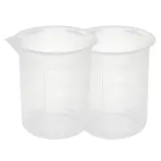 Kitchen Lab 200mL Plastic Measuring Cup Jug Pour Spout Container 2pcs