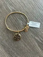 NWT Alex And Ani Endless knot Gold Bracelet