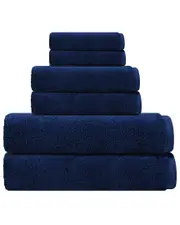 DePera Home Puresoft Set Of 6 Turkish Towels Blue