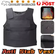Anti Stab Vest Rigid Knife Cut Proof Body Armour Slash Resistance Safe Security