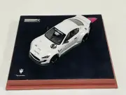 1/43 AB Models Maserati Granturismo Liberty walk White Custom Leather Base. 3