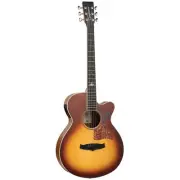 Tanglewood TSP45HB Sundance Premier Super Folk Honey Burst C/E with Case