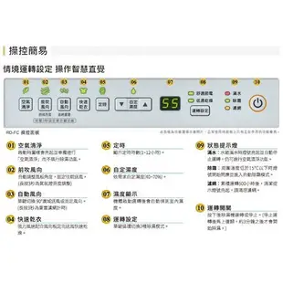 HITACHI日立 9L清淨型除濕機RD-18FC-榮耀紫【愛買】