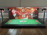 Patrick Mahomes Custom 2 Mini Helmet display case with LED lights - Chiefs