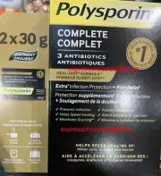POLYSPORIN COMPLETE 3 ANTIBIOTICS & PAIN RELIEF 2x30g SECURE TRACKING