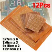 12pc DIY Prototyping Board PCB Printed Circuit Prototype Breadboard Stripboard