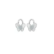Blue Butterfly Stud Earrings Women Stylish Lightweight Fashion Jewelry Accessory