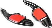 Carbon Fiber Paddle Shift Extensions Steering Wheel Shifters Gear, for, A5 A6L 09-11 & A4L 09-12 & S6 06-08 & S8 A8 08-10 Etc Steering Wheel Paddle Shifter