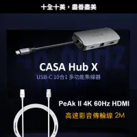在飛比找momo購物網優惠-【ADAM 亞果元素】CASA Hub X 十合一 USB-
