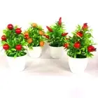 Artificial Plants Bonsai Fruit Tree potted Orange Berries Pomegranate Chili