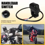 Handlebar Switch 12V Black Fit 7/8" (22mm) Handlebar Button ON OFF Switch AUXITO