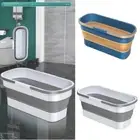 Collapsible Mop Cleaning Bucket 55cm Water Storage Basin for Traveling Camping