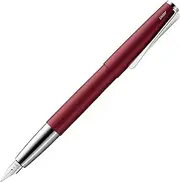 LAMY studio royalred - Fountain Pen in elegant metal body - steel nib, partially platinum-plated & in nib size EF - incl. LAMY T 10 blue ink cartridge