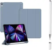 YOYOSTAR iPad 9.7 Inch (2018/2017, 6th / 5th Generation) Case + Stylus iPad / iPhone / Android Compatible with Touch Screen Touch Screen Protector (Purple)