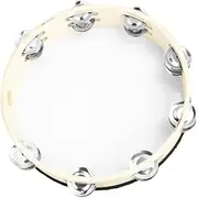 Abaodam Handheld Tambourine Drum for Percussion Instrument for Musical Bell Drum for Dance Fun Beginner Tambourine for Young Musicians