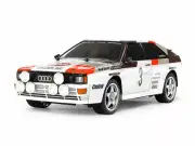 Tamiya 58667 Audi Quattro TT-02 4WD RC Car DEAL BUNDLE with Radio, Bat, Charger
