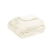Tuscany Luxury Faux Sheep Wool Fur Throw Rug Ivory
